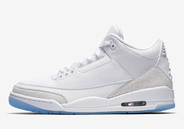 Jordan 3 Pure White Basketball Shoes