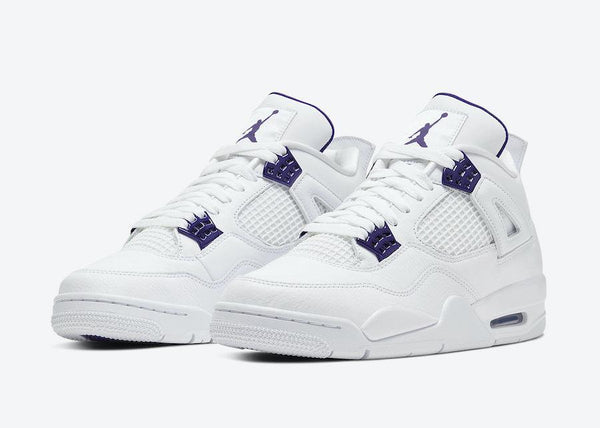 Jordan 4 Purple Metallic 'Court Purple' Basketball Shoes