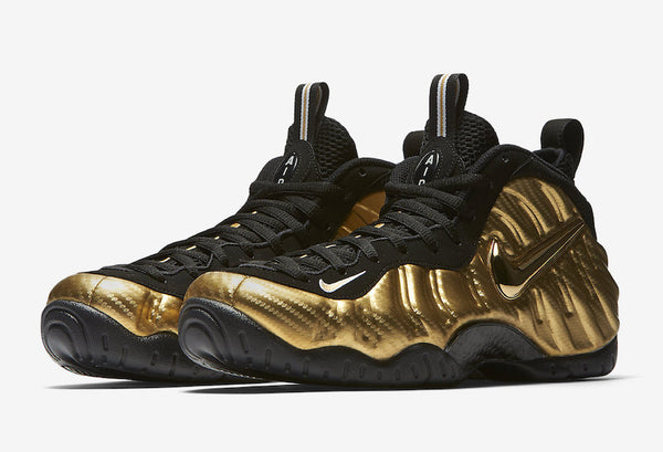 Air Foamposite Pro Metallic Gold Basketball Shoes