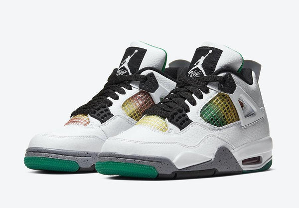 Jordan 4 'Rasta' Carnival Do The Right Thing Basketball Shoes
