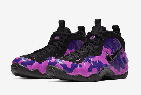 Air Foamposite Pro Purple Camo Basketball Shoes