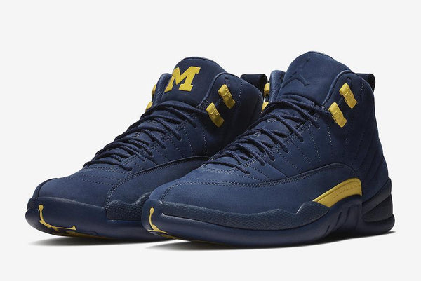 Jordan 12 Michigan Basketball Shoes