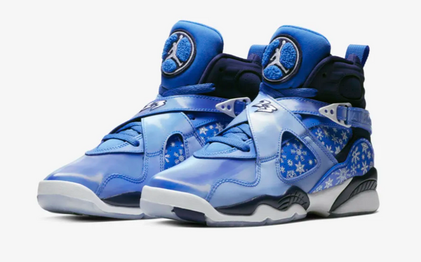 Jordan 8 Snowflake (Cobalt Blaze) Basketball Shoes