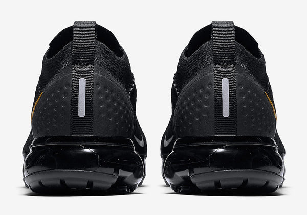 Air VaporMax Flyknit 2 Black Metallic Gold Shoes