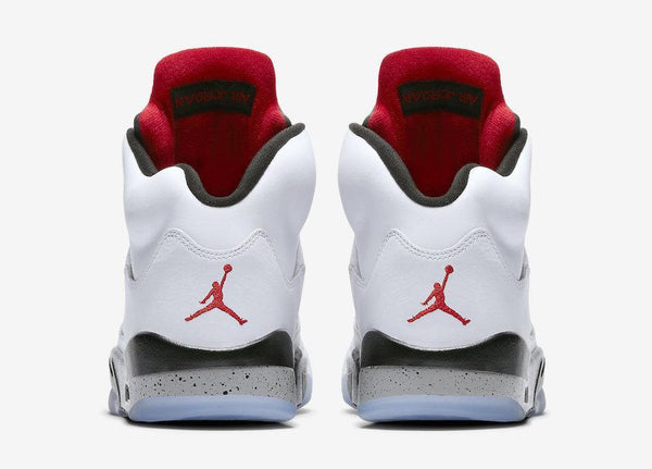 Jordan 5 White Cement Basketball Shoes