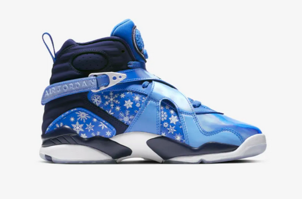 Jordan 8 Snowflake (Cobalt Blaze) Basketball Shoes