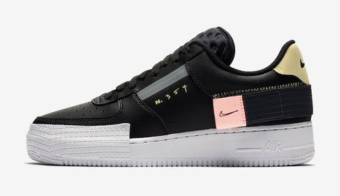 Air Force 1 Type Black Zinnia Shoes