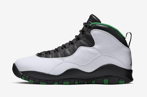 Jordan 10 Seattle Court Green Basketball Shoes