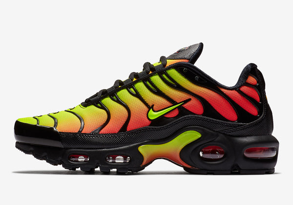 Air Max Plus Black Volt Solar Red Shoes