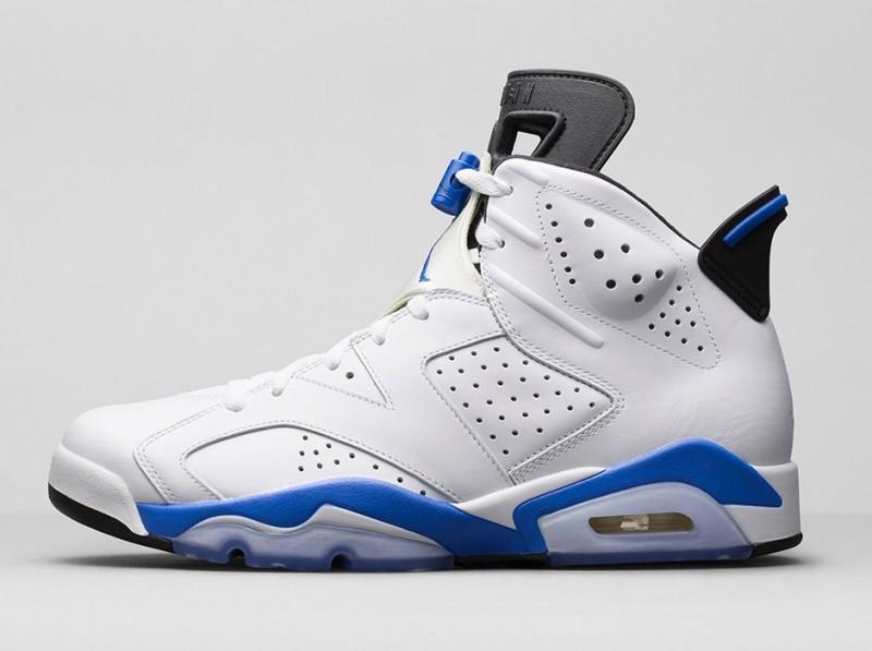 Jordan 6 Sport Blue Basketball Shoes