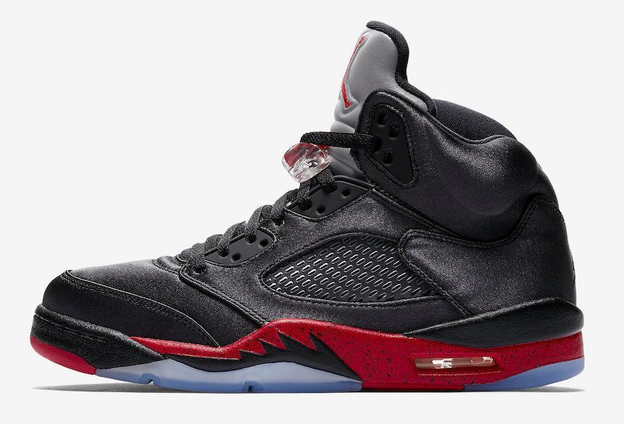 Jordan 5 Satin Bred Basketball Shoes