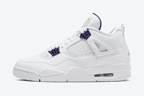 Jordan 4 Purple Metallic 'Court Purple' Basketball Shoes