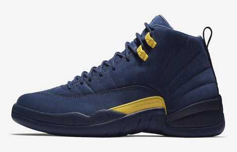 Jordan 12 Michigan Basketball Shoes