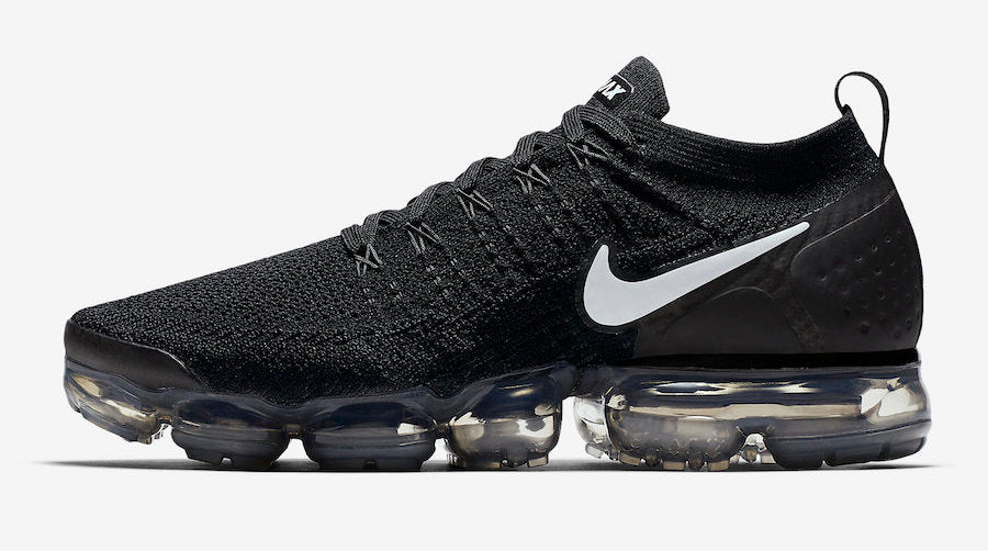 Air VaporMax Flyknit 2 Black White Shoes