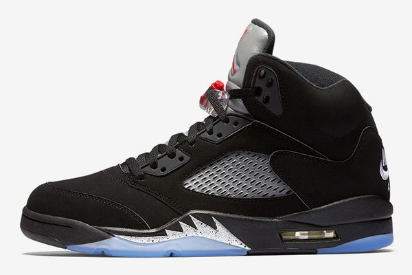 Jordan 5 OG 90 - Black Metallic Silver Basketball Shoes