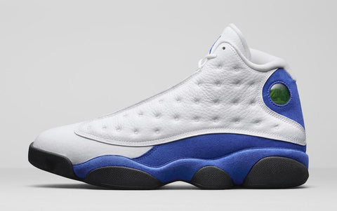 Jordan 13 White Hyper Royal Basketball Shoes