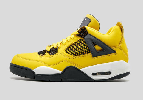 Jordan 4 Lightning Yellow Basketball Shoes