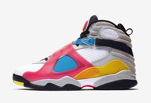 Jordan 8 Multi-Color (Red Orbit) Basketball Shoes