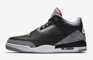 Jordan 3 Retro OG Black Cement Basketball Shoes