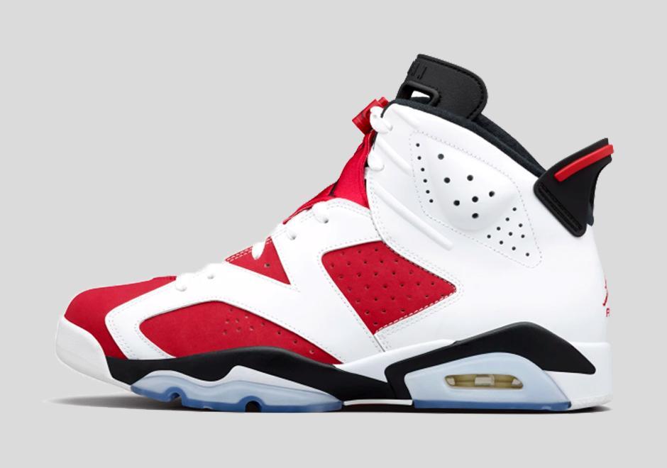 Jordan 6 Retro Carmine Basketball Shoes