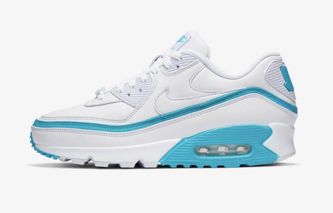 UNDEFEATED x Air Max 90 White Blue Fury Shoes