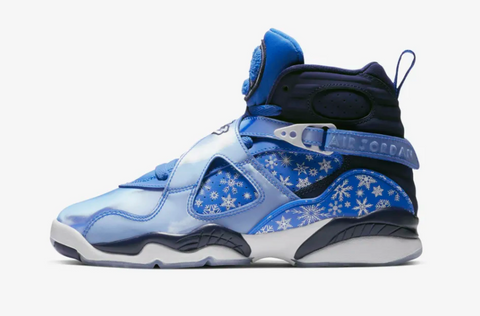 Jordan 8 Snowflake (Cobalt Blaze) Basketball Shoes