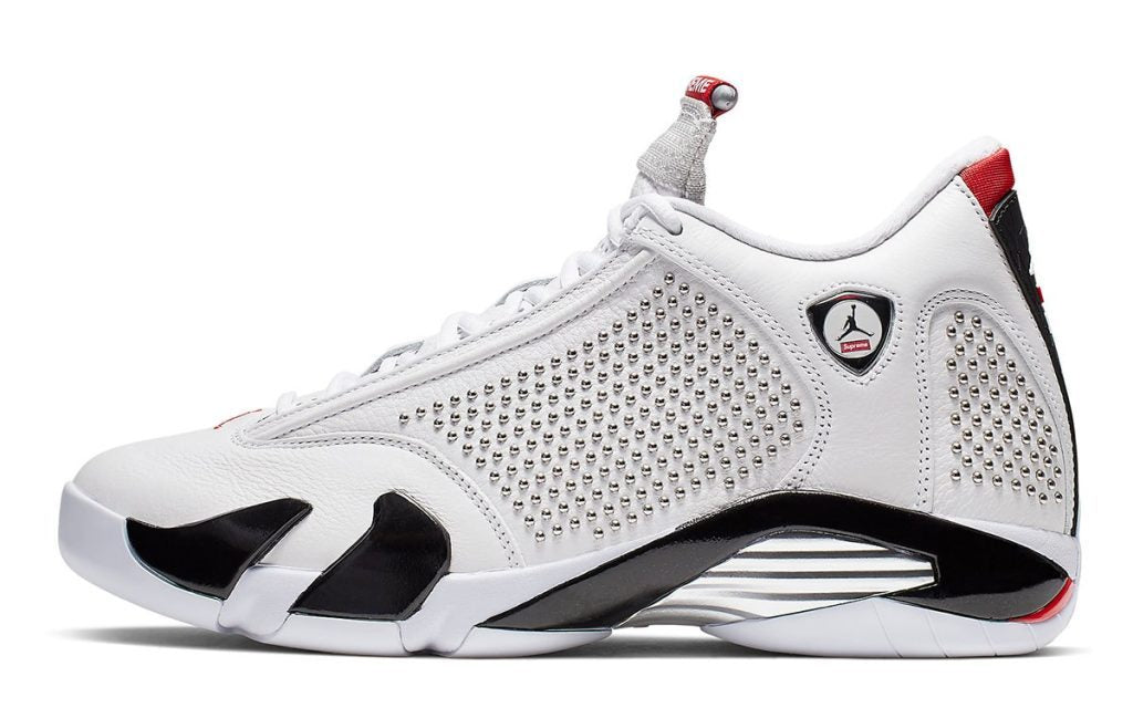 SUP x Jordan 14 White Basketball Shoes