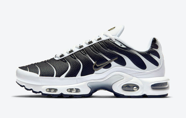 Air Max Plus White Black Metallic Pewter Shoes