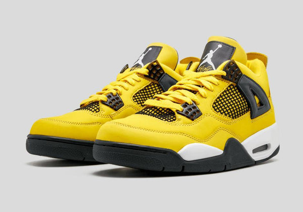 Jordan 4 Lightning Yellow Basketball Shoes