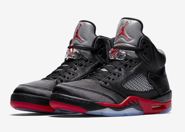 Jordan 5 Satin Bred Basketball Shoes