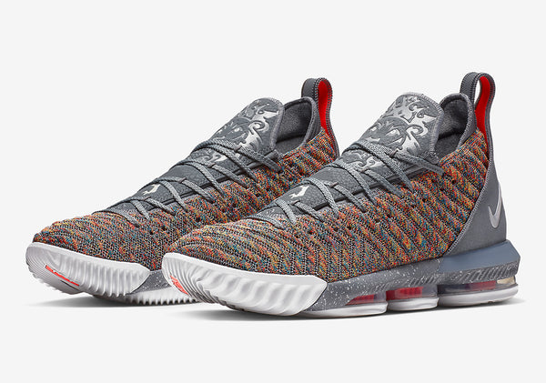 LeBron 16 Multicolor Grey Basketball Shoes