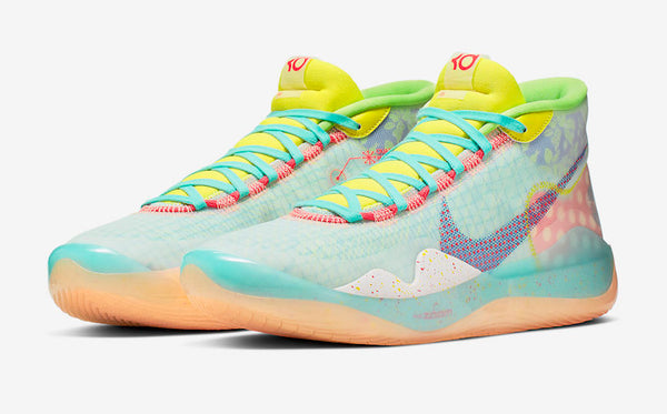 Kevin Durant Zoom KD 12 EYBL Peach Jam Shoes