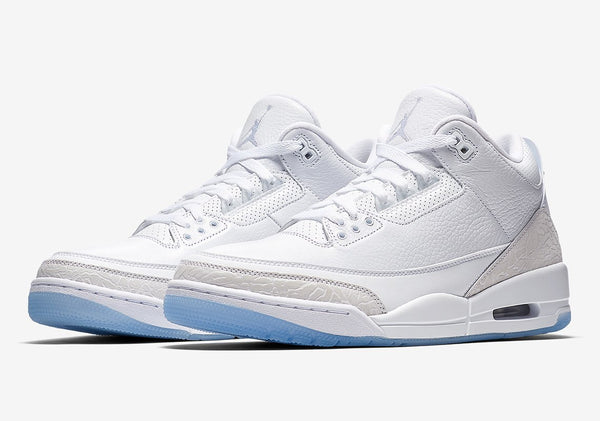 Jordan 3 Pure White Basketball Shoes