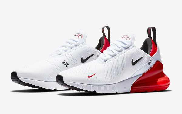 Air Max 270 White University Red Shoes