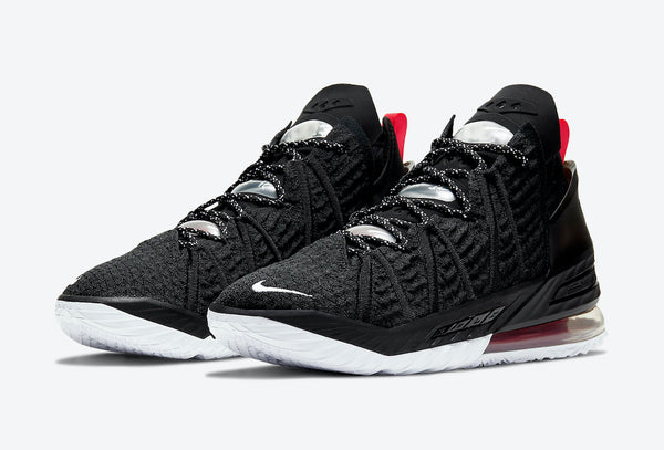 LeBron 18 Black Red White Basketball Shoes