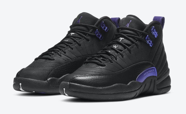 Jordan 12 Dark Black Concord Basketball Shoes