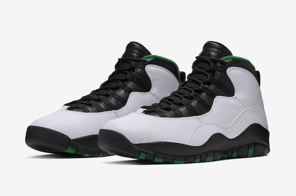 Jordan 10 Seattle Court Green Basketball Shoes