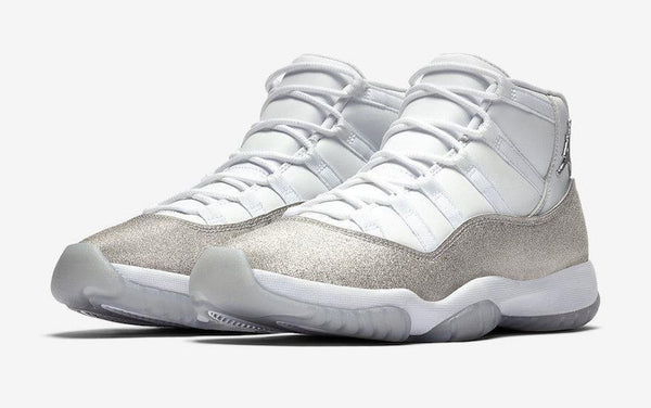 Jordan 11 Metallic Silver Basketball Shoes