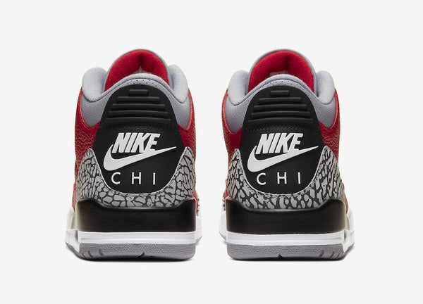 Jordan 3 Red Cement Basketball Shoes