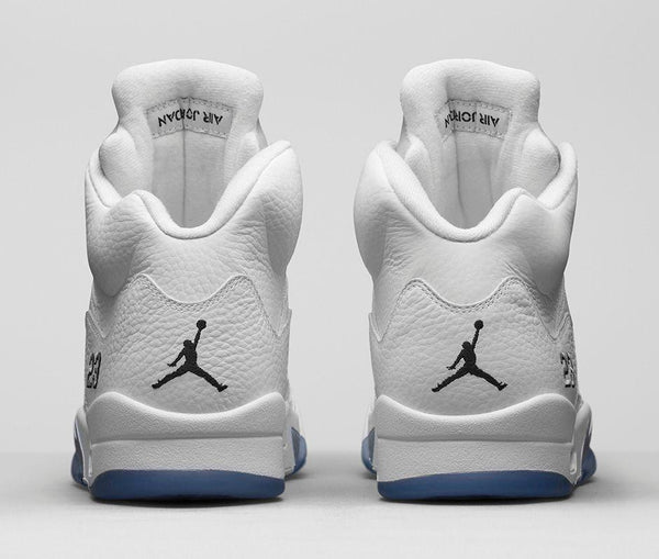 Jordan 5 Metallic Silver Basketball Shoes