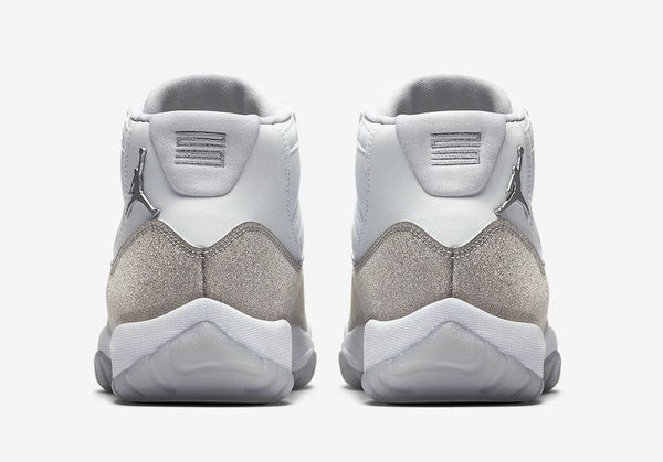 Jordan 11 Metallic Silver Basketball Shoes