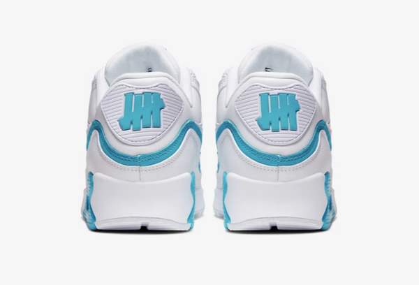 UNDEFEATED x Air Max 90 White Blue Fury Shoes