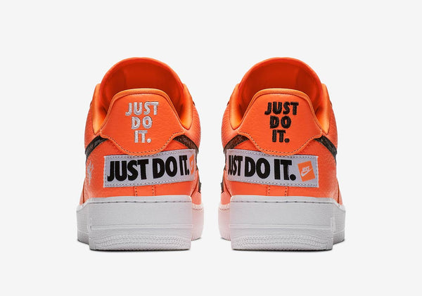 Air Force 1 Just Do It Orange Shoes