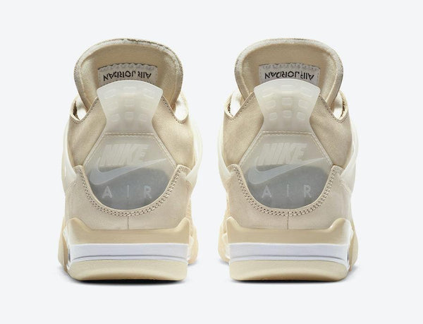 OFF-WHITE x Jordan 4 Sail Basketball Shoes