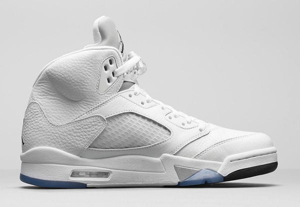 Jordan 5 Metallic Silver Basketball Shoes