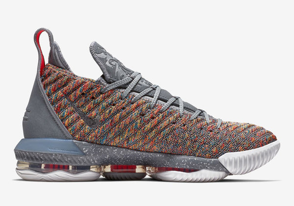 LeBron 16 Multicolor Grey Basketball Shoes