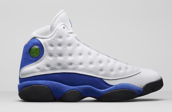Jordan 13 White Hyper Royal Basketball Shoes