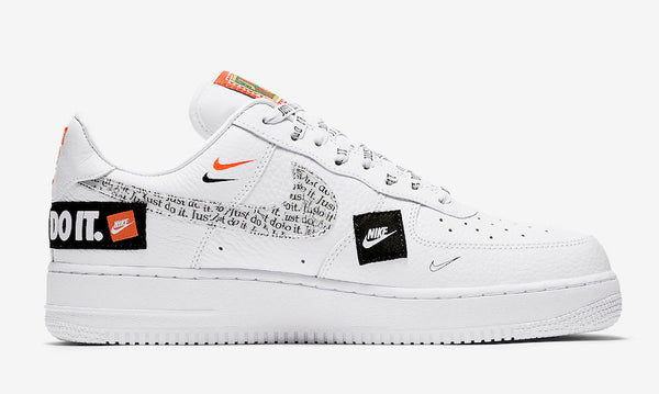 Air Force 1 Just Do It White Shoes