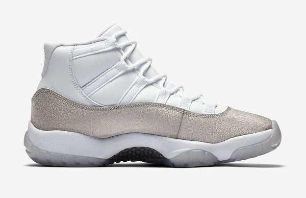 Jordan 11 Metallic Silver Basketball Shoes